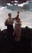 Winslow Homer To respond to a call for oil painting on canvas